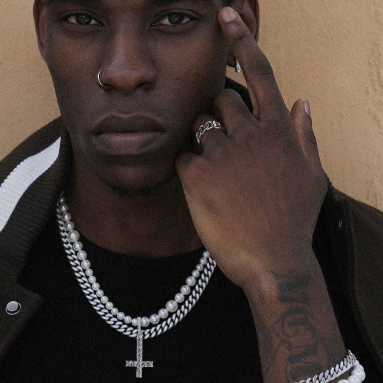 Pearl Necklace Choker Men Best Cross Pearl Necklace