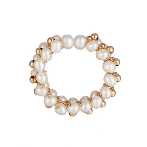 Pearl Ring Design for Men Stunning 14K Gold Pearl Ring