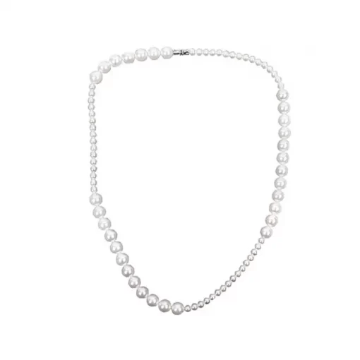 Large Small White Pearl Necklace for Men