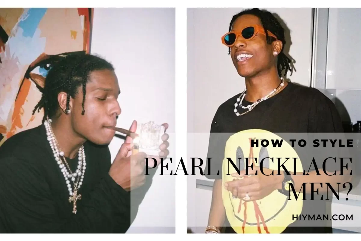 How to style pearl necklace men?
