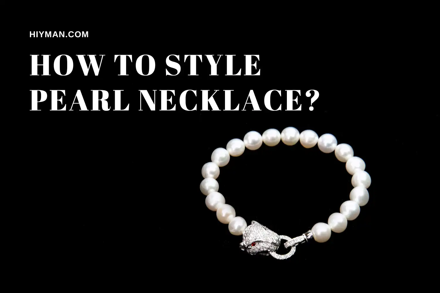 How to style pearl necklace men?