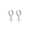 Mens Pearl Dangle Earrings-Micro-set Zircon Earrings