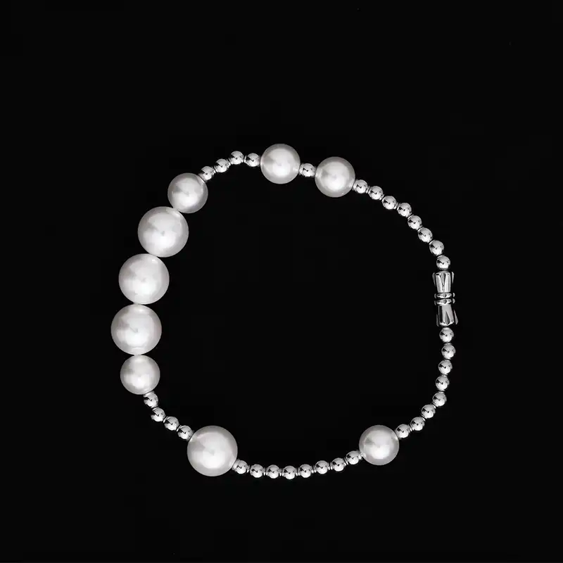 Tahitian South Sea Baroque Pearl Leather Bracelet- Various Sizes - Pearls  of Joy