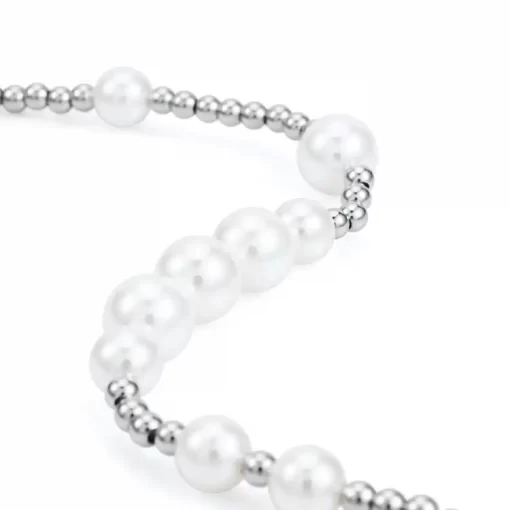 Pearl Bracelet with Titanium Steel Ball for Men
