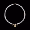 Mary Gold Pendant Freshwater Pearl Baroque Necklace