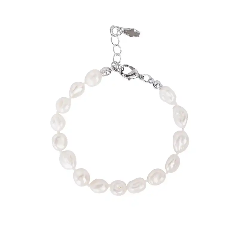 Natural Shaped Freshwater Pearl Bracelet for Men