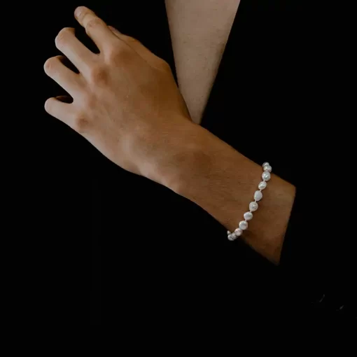 Natural Shaped Freshwater Pearl Bracelet for Men